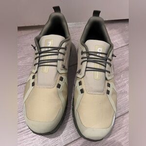 On Running Men's Tan and Olive Athletic Shoes